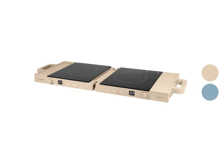 Draagbare dubbele kookplaat Iridea