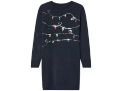 Feestelijk gebreid meisjesjurkje