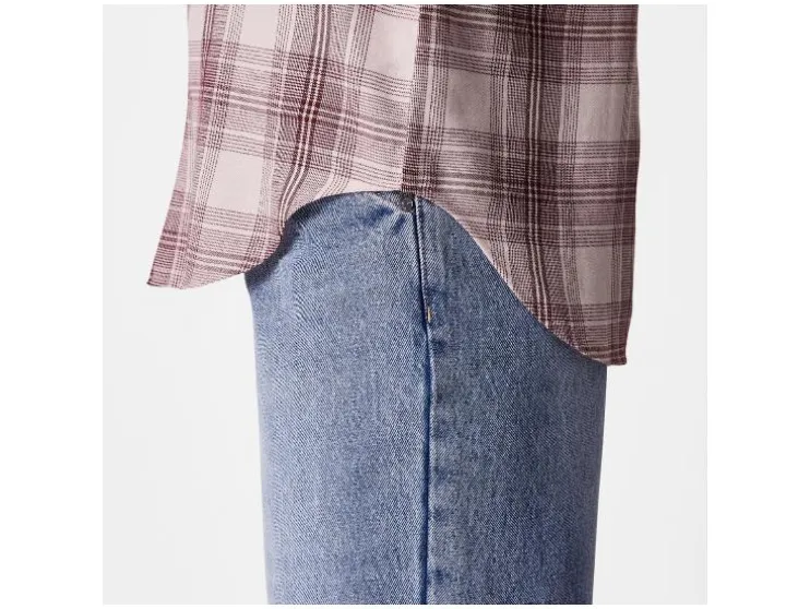 Flanellen dames blouse