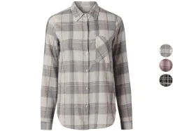 Flanellen dames blouse