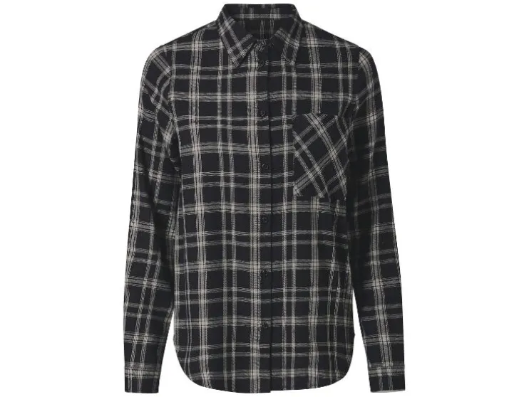 Flanellen dames blouse