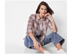 Flanellen dames blouse