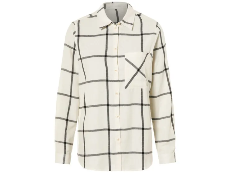 Flanellen dames blouse