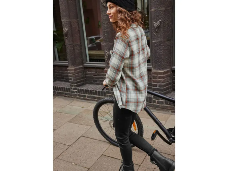 Flanellen dames blouse