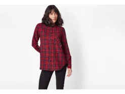 Flanellen dames blouse