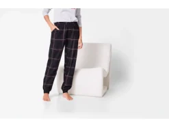 Flanellen dames pyjamabroek