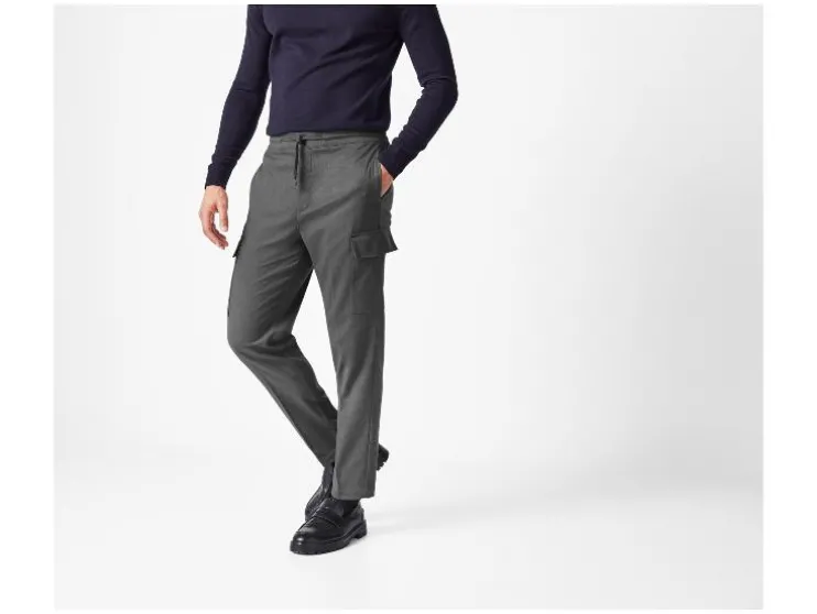 Flanellen heren cargobroek