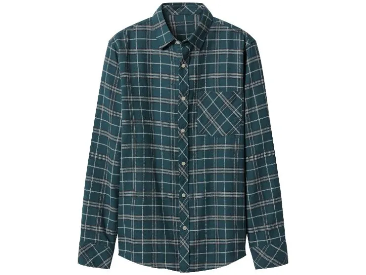 Flanellen heren overhemd