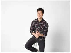 Flanellen heren overhemd