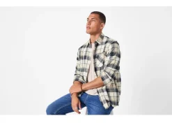 Flanellen heren overhemd