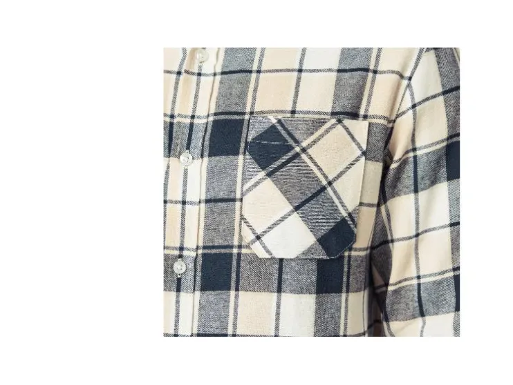 Flanellen heren overhemd