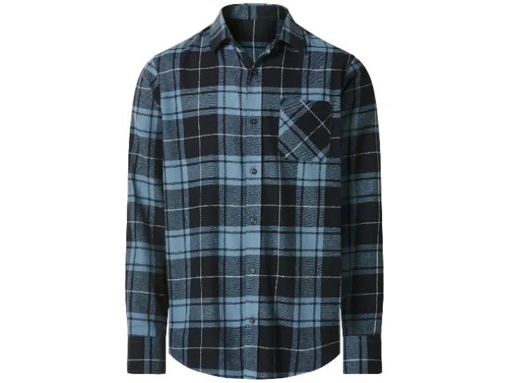 Flanellen heren overhemd