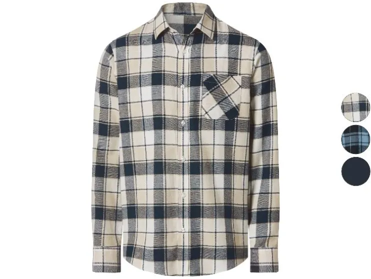 Flanellen heren overhemd