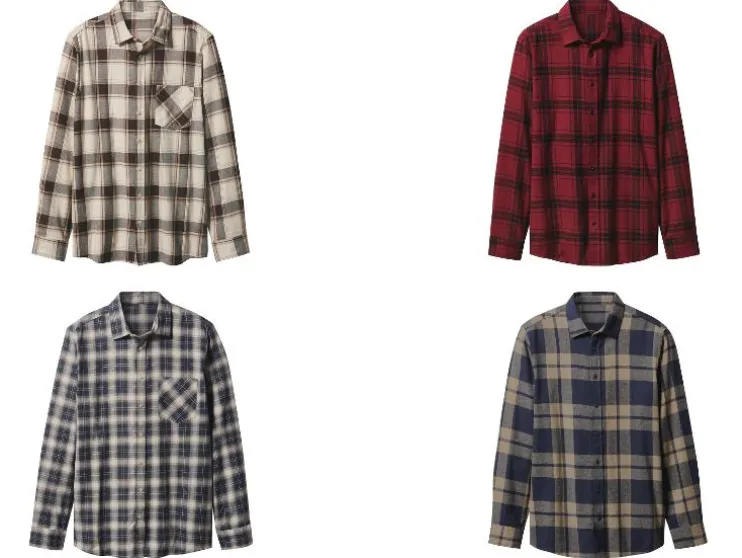 Flanellen heren overhemd