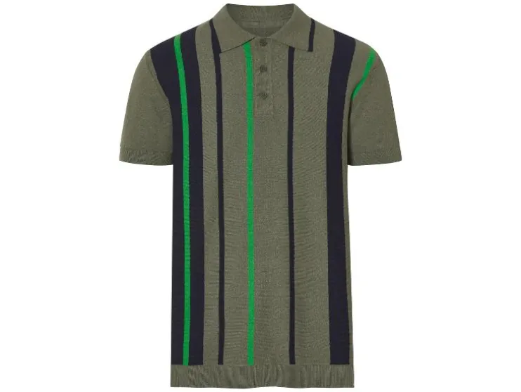 Gebreid heren poloshirt