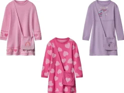 Gebreide kinder jurk met tasje