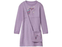 Gebreide kinder jurk met tasje