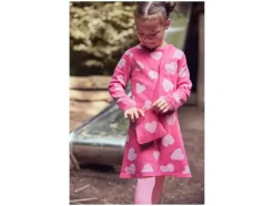 Gebreide kinder jurk met tasje