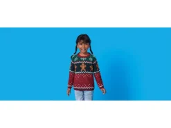 Gebreide kinder kersttrui