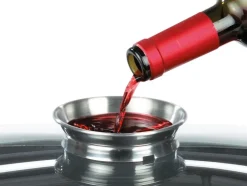 GSW wokset, 5-delig, roestvrijstalen handgrepen, aroma glazen deksel, gemaakt van gietijzer, met rekje