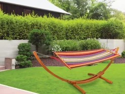 Hangmat met houten standaard