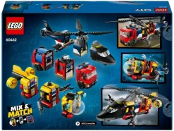 Helikopter, brandweerauto en onderzeeër remix 60462