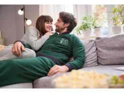 Heren fleece huispak