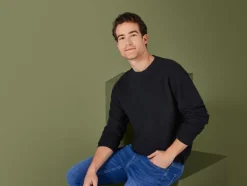 Heren gebreide pullover