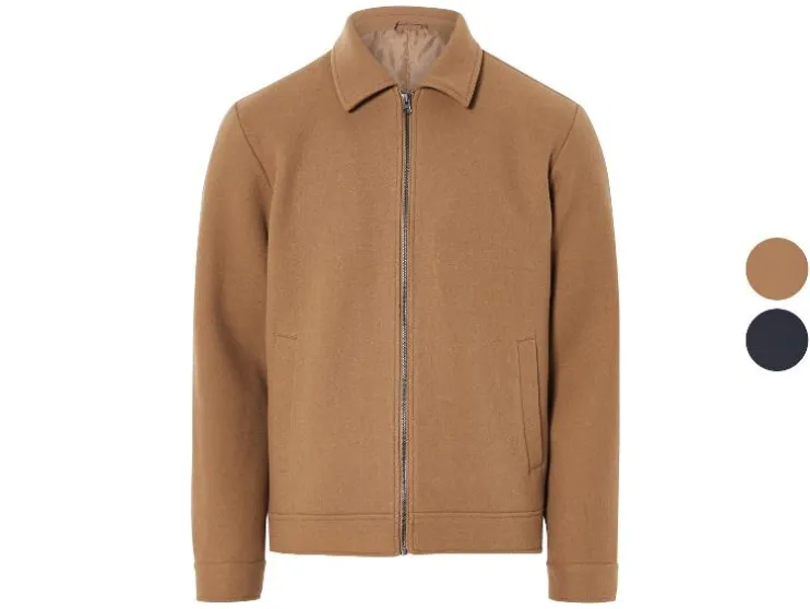 Heren jas wollen look