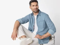 Heren jeans overhemd