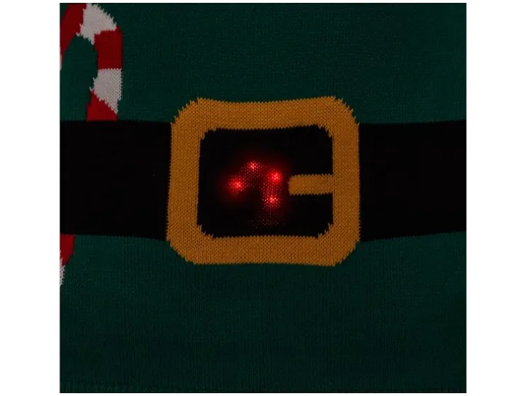 Heren kersttrui met lampjes