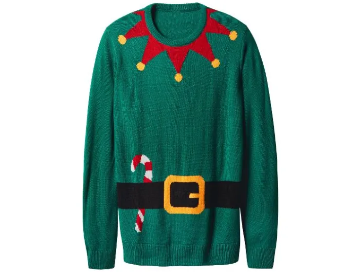 Heren kersttrui met lampjes