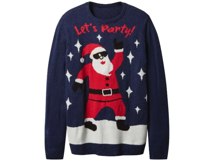 Heren kersttrui met lampjes