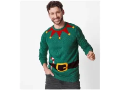 Heren kersttrui met lampjes