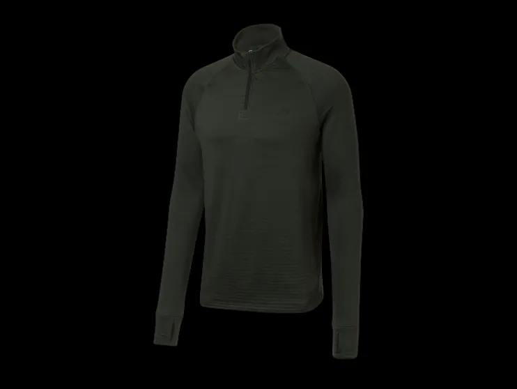 Heren sportshirt met fleecevoering