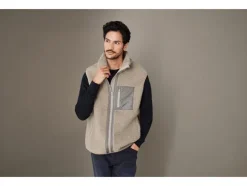 Heren teddy bodywarmer