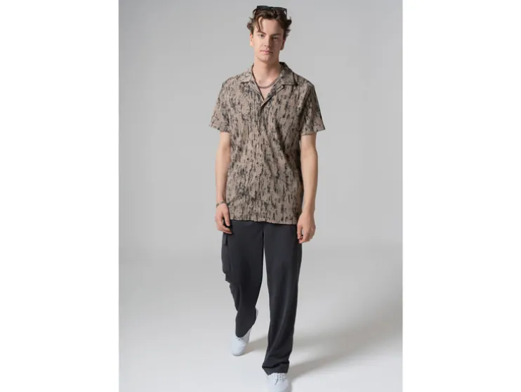 Heren wijde cargobroek