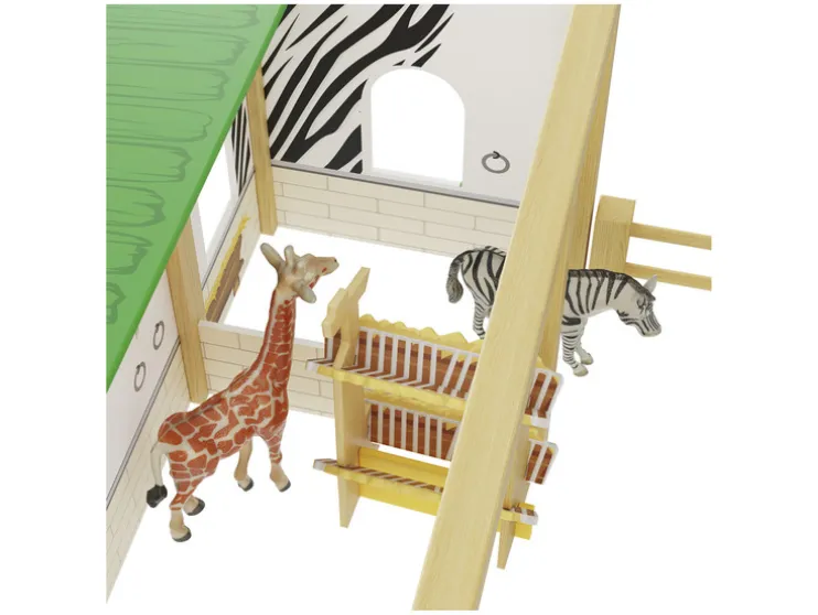 Houten boerderij/dierentuin/boomhut