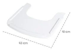 Houten kinderstoel met eetplank