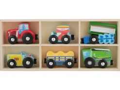 Houten speelgoed auto's