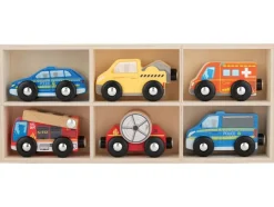 Houten speelgoed auto's