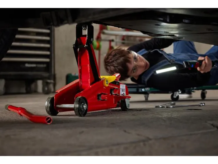 Hydraulische krik met draaggreep