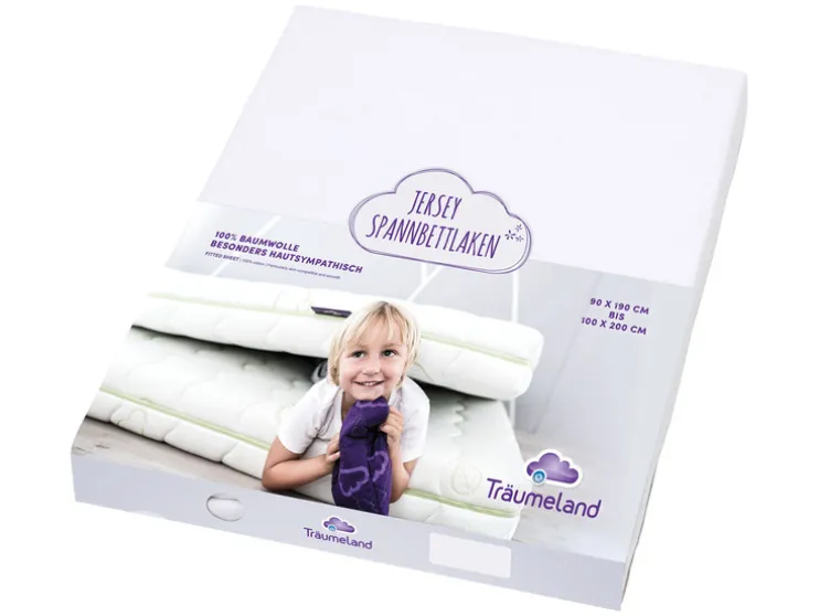 Jersey hoeslaken 90 x 200 cm