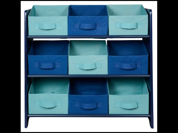 Kast met textielboxen