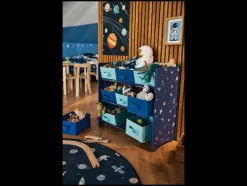 Kast met textielboxen