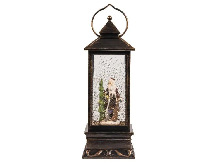 Kerstlantaarn met sneeuweffect