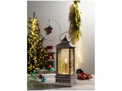 Kerstlantaarn met sneeuweffect