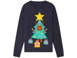 Kinder kersttrui met lampjes