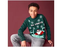 Kinder kersttrui met lampjes