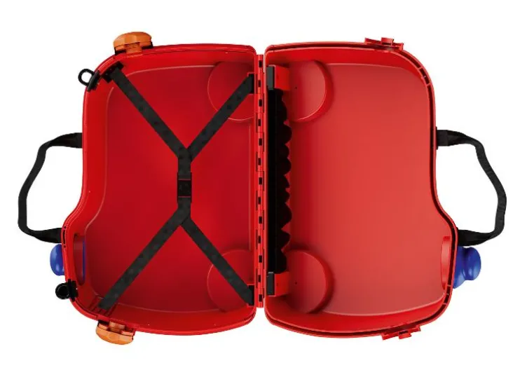 Kinder koffer met zitje